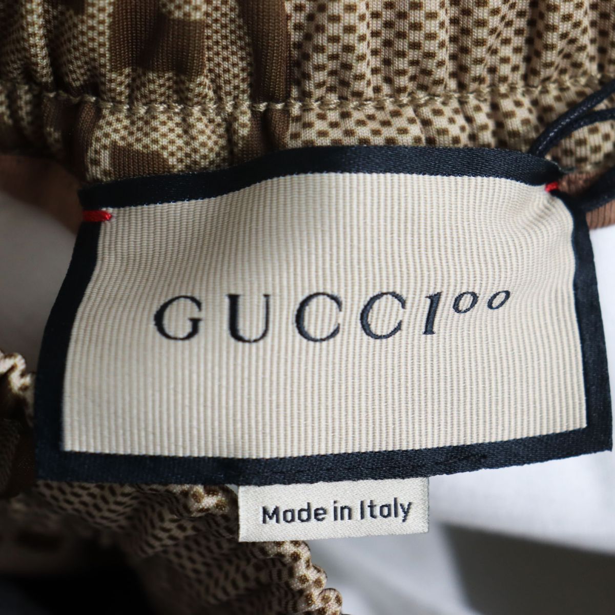 未使用品○希少 2021年製 GUCCI グッチ 676473 100周年記念 ジャイアントGG ネオプレン トラックパンツ ブラウン L イタリア製  正規品 q10-st30316-189 - メルカリ