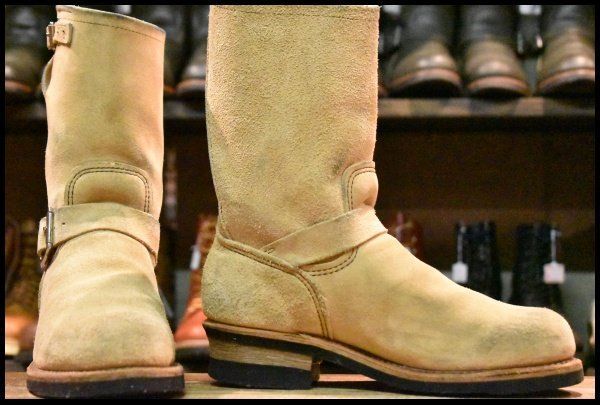 7 D PT 99プリント 旧シルエット 06年 レッドウィング 8268 スエードエンジニア ラフアウト ブーツ redwing FJ 071