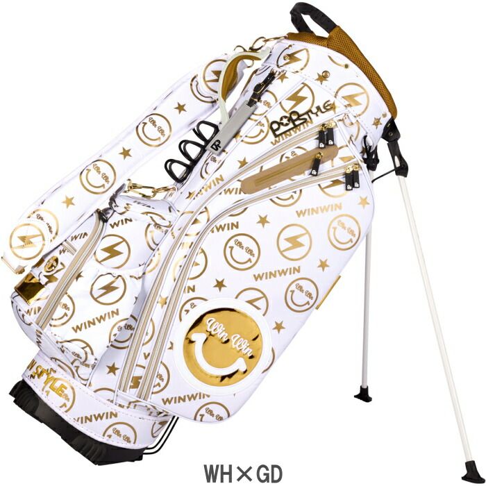 WINWINSTYLE　ウィンウィンスタイル　ゴルフ キャディバッグ　中古 美品 WinWin Style ウィンウィンスタイル 軽量スタンド型キャディ