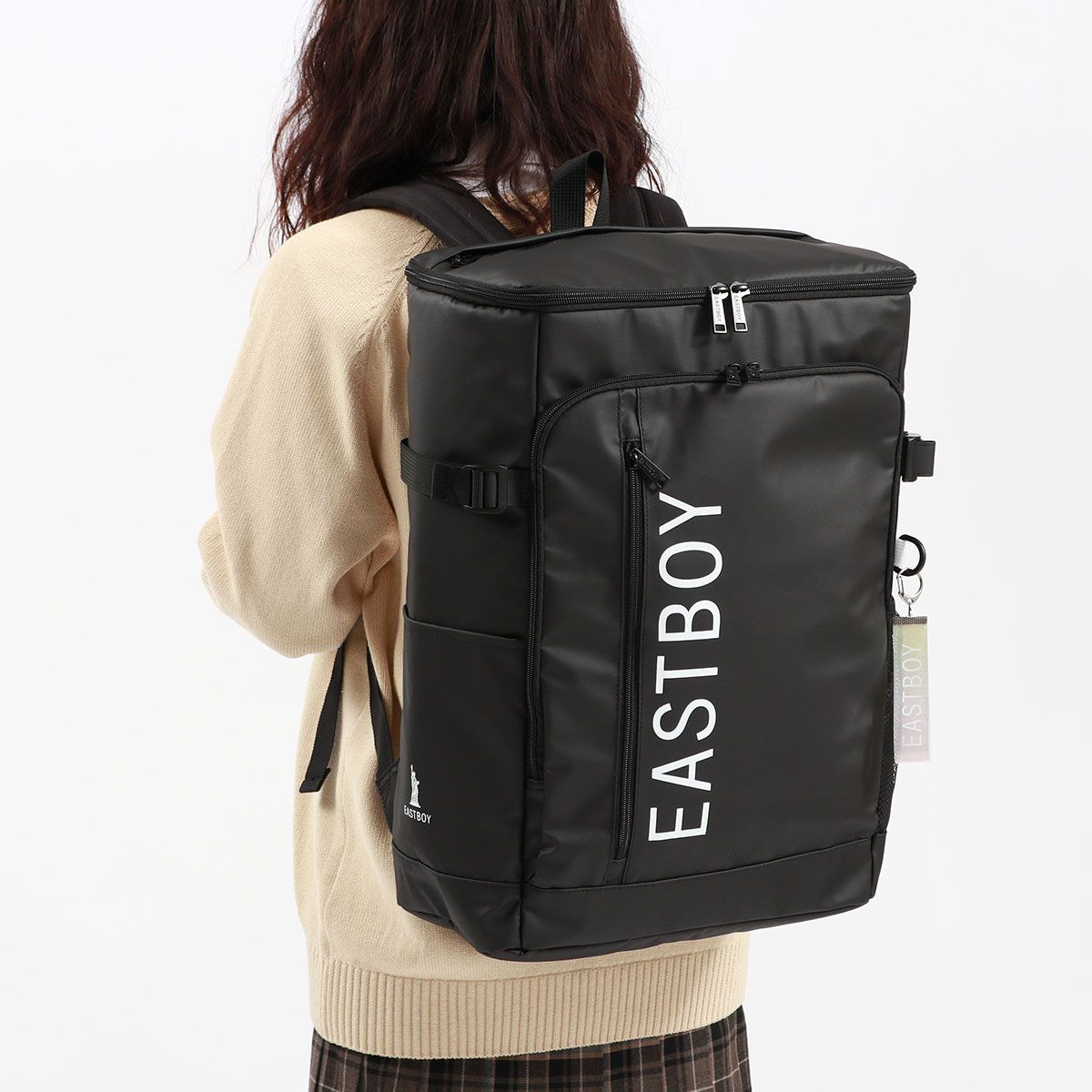 イーストボーイ リュック 大容量 レディース 通学 シンプル 黒 EASTBOY
