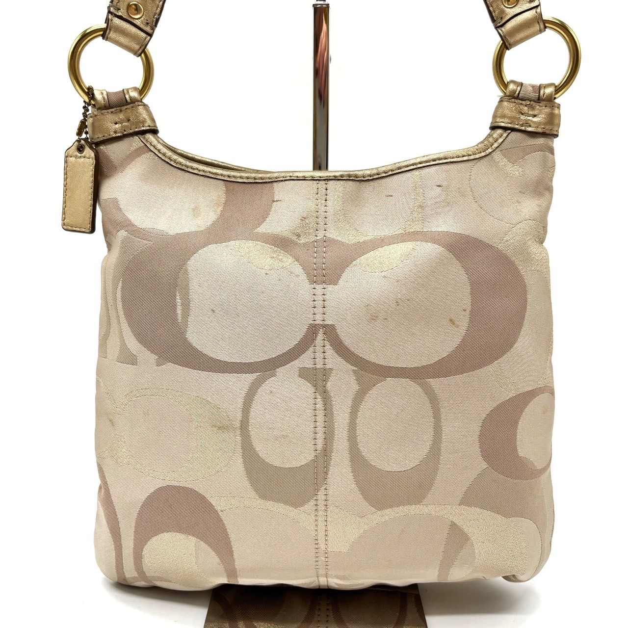 【極美品】コーチ リュック スタッズ ターンロック ゴールドロゴ ゴールド金具 ✨良品✨ COACH コーチ ワンショルダーバッグ トートバッグ