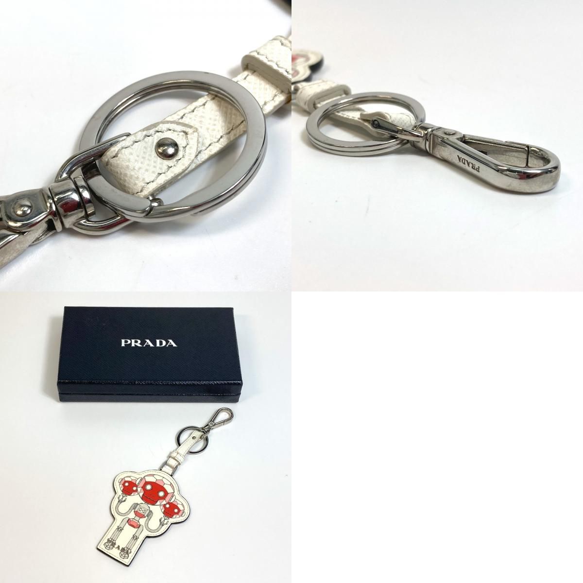 プラダクマ　キーホルダー2体 プラダ PRADA モンキー 2TL292 ロボット チャーム キーホルダー