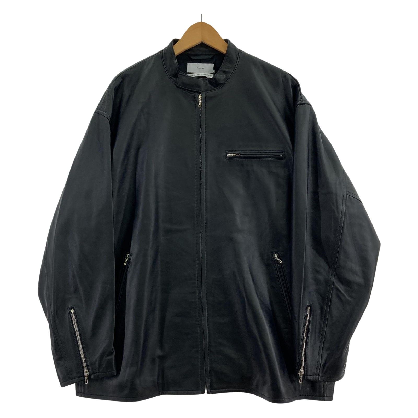 graphpaper Sheep Leather Single Riders Jacket 2 ブラック - メルカリ