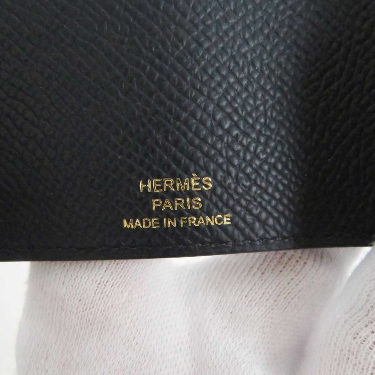 未使用品□HERMES/エルメス ベアン Hロゴ ゴールド金具 ヴォーエプソン