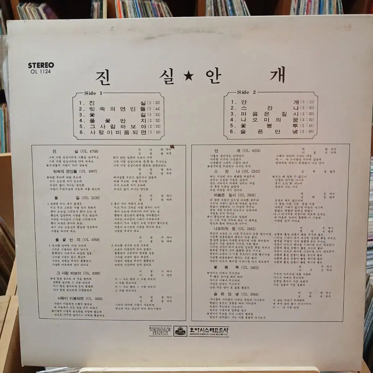 チョン フンヒ 真実 雨の中 恋人たち 早い LP