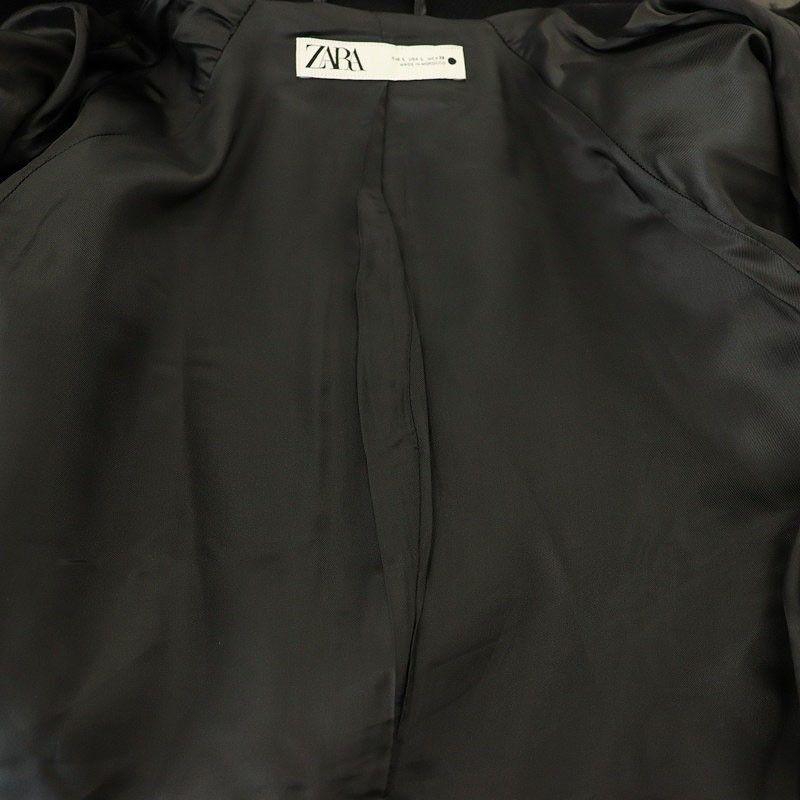 ザラ ZARA ZW COLLECTION MANTECO ウール混コート ステンカラー
