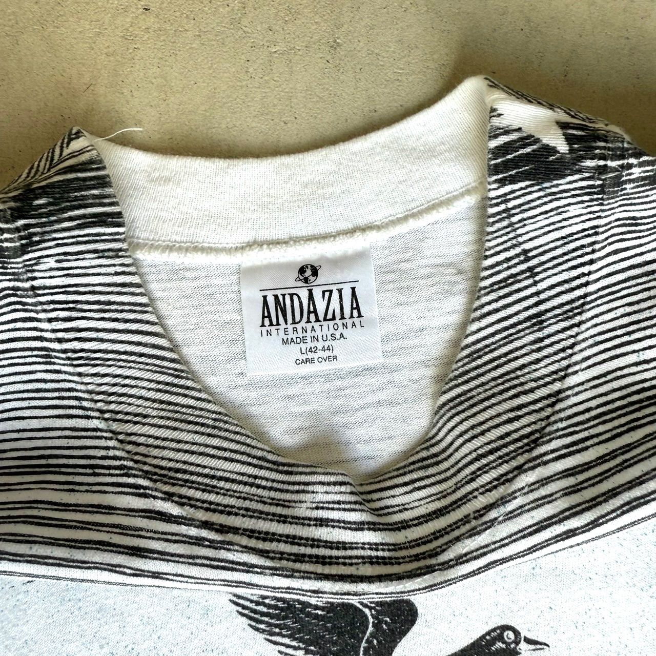 80s 90s M.C. ESCHER 空と水フルプリント Tシャツ XL USA製 ビンテージ 