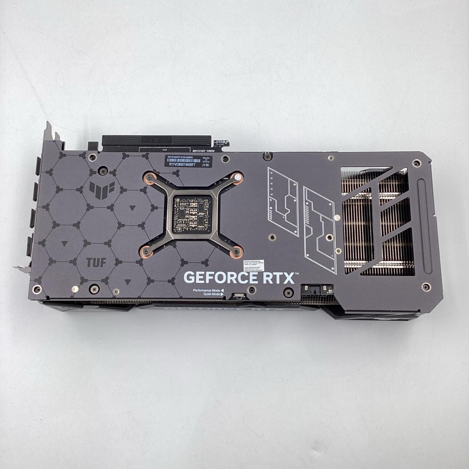 TUF GAMING グラフィックボード Geforce RTX 4070 Ti 12GB TUF-RTX4070TI-O12GーGAMING 超 動作 済 全額返金保証 最速発送