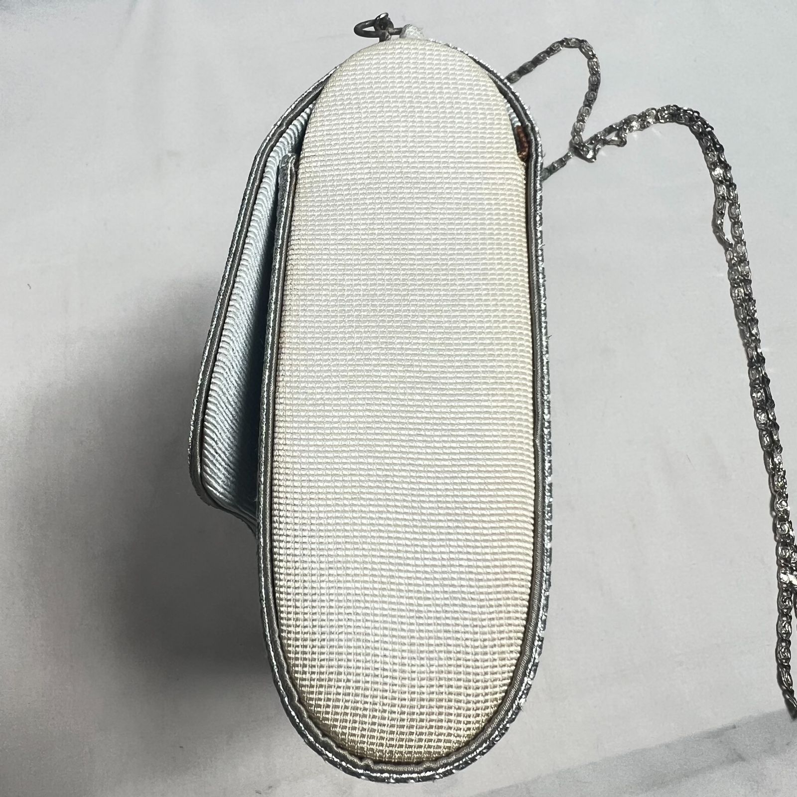 特価】逸品 美品 パーティーバッグ シルバー クラッチバッグ 