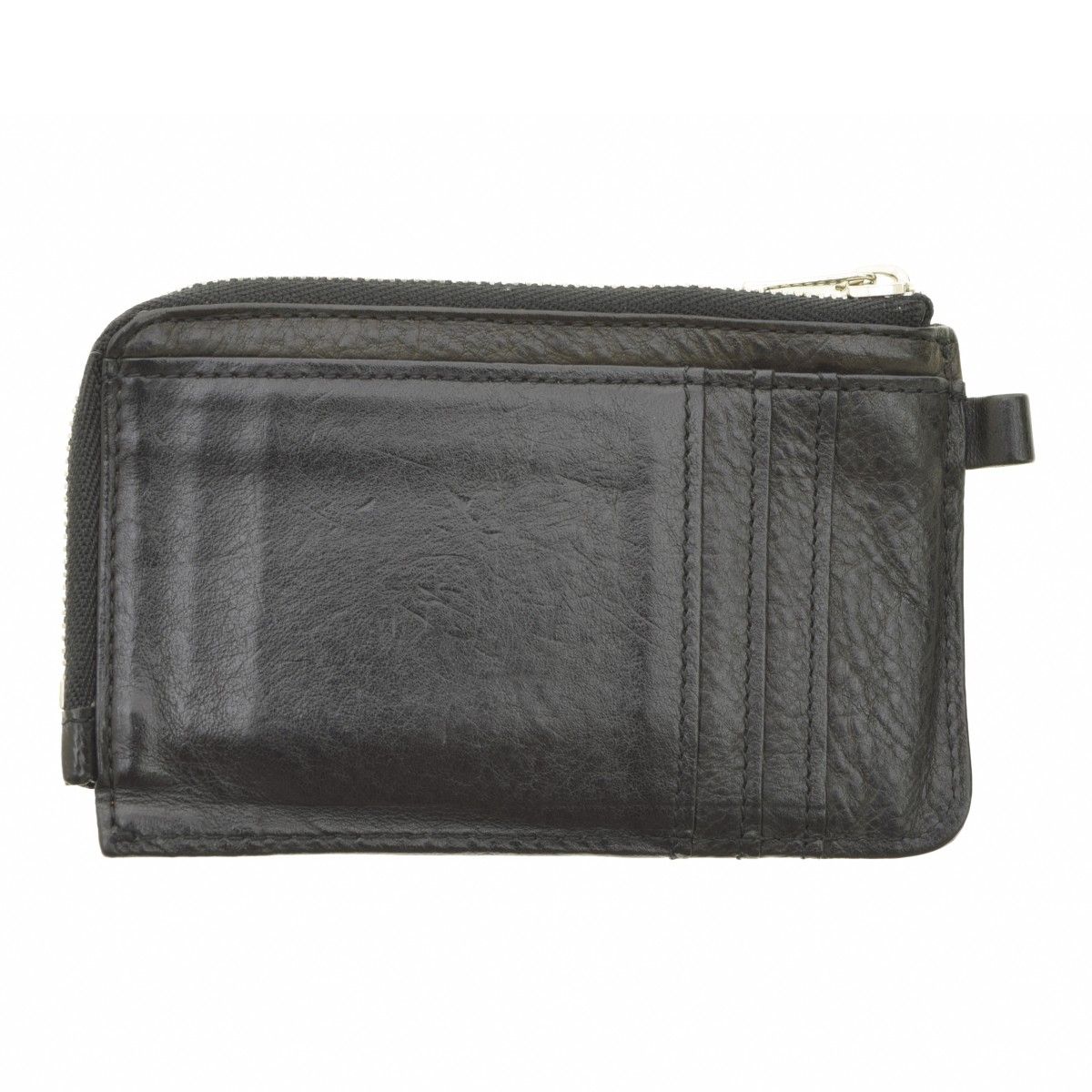 高品質、低価格。 DECi Outside sewing L-shaped zipper compact wallet イタリアンレザー L型財布