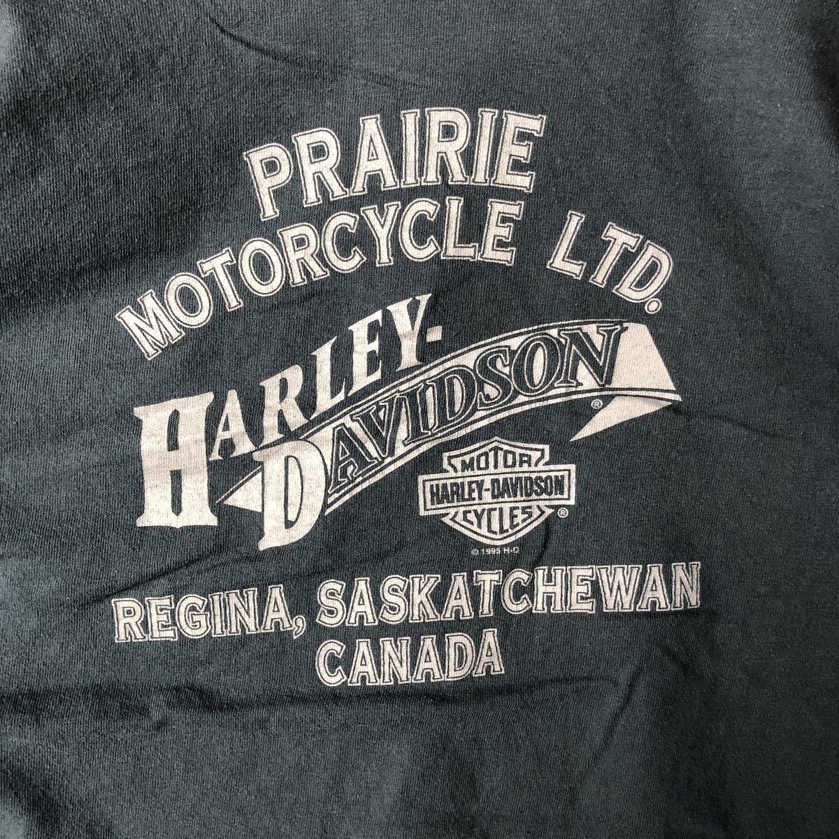 古着 90年代 ハーレーダビッドソン Harley-Davidson Vネック モーターサイクル ロングTシャツ ロンT メンズM相当 eaa591546 KARIMZIABAT_FR