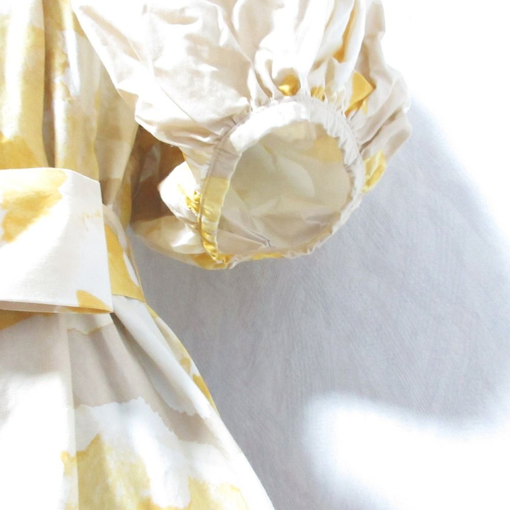 【美品】leur logetteルールロジェット　パフスリーブブラウス 美品 leur logette ルールロジェット ピナフラワートップ 花柄