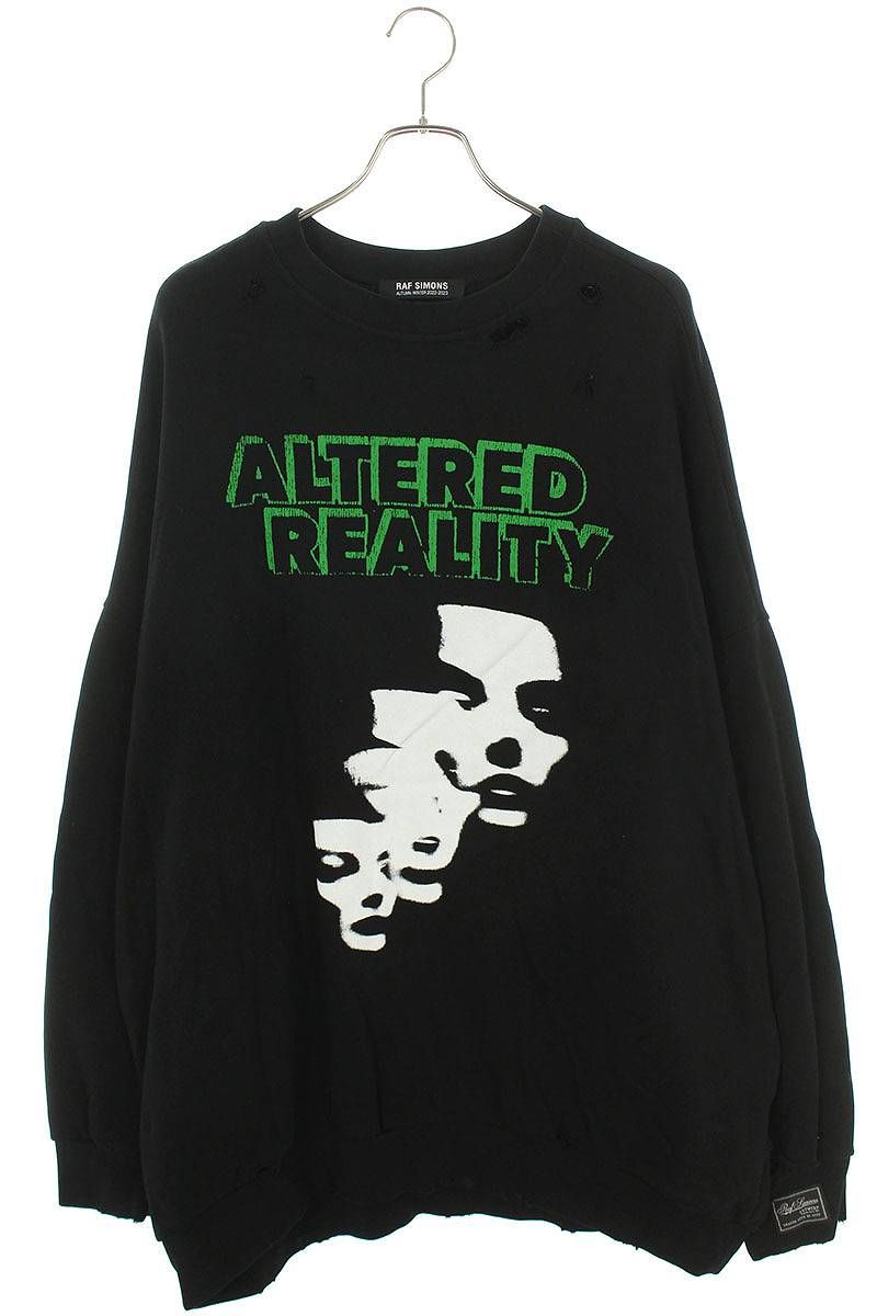 【Raf Simons】Destroyed Crewneck スウェット 1 Raf Simons】Destroyed Crewneck スウェット 1
