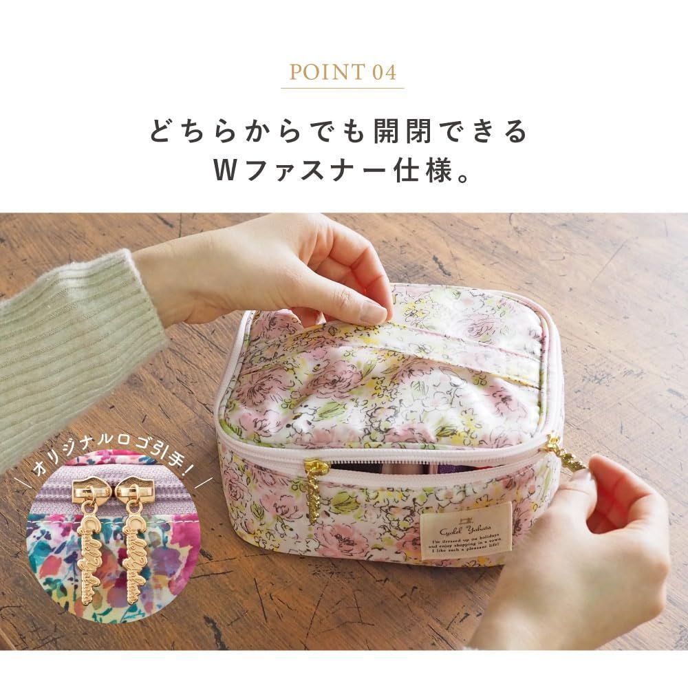 JILLSTUART  花柄 ポーチ・バニティ 新品・未使用品】ジルスチュアート バニティポーチ＆ミニポーチ 花柄