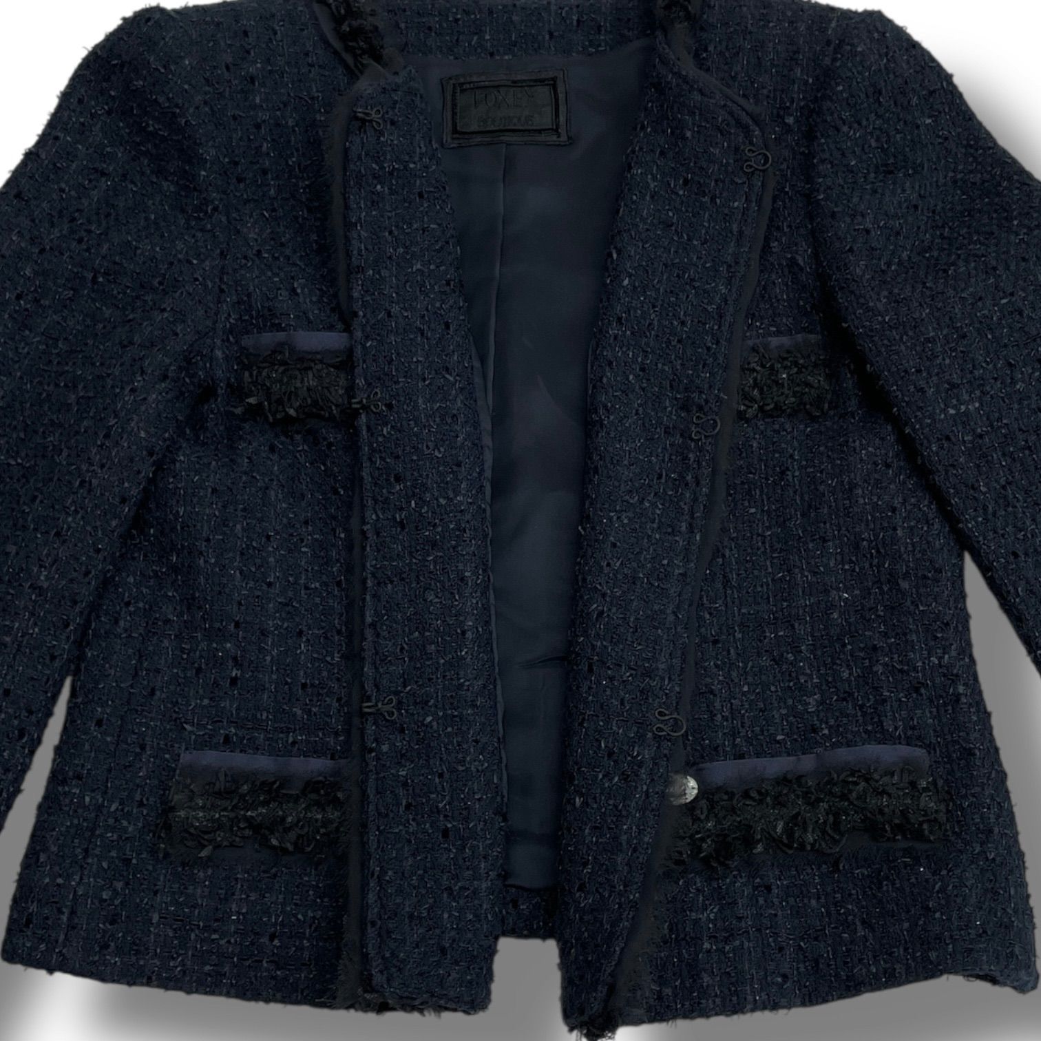 FOXEY BOUTIQUE フォクシーブティック ツイードノーカラー