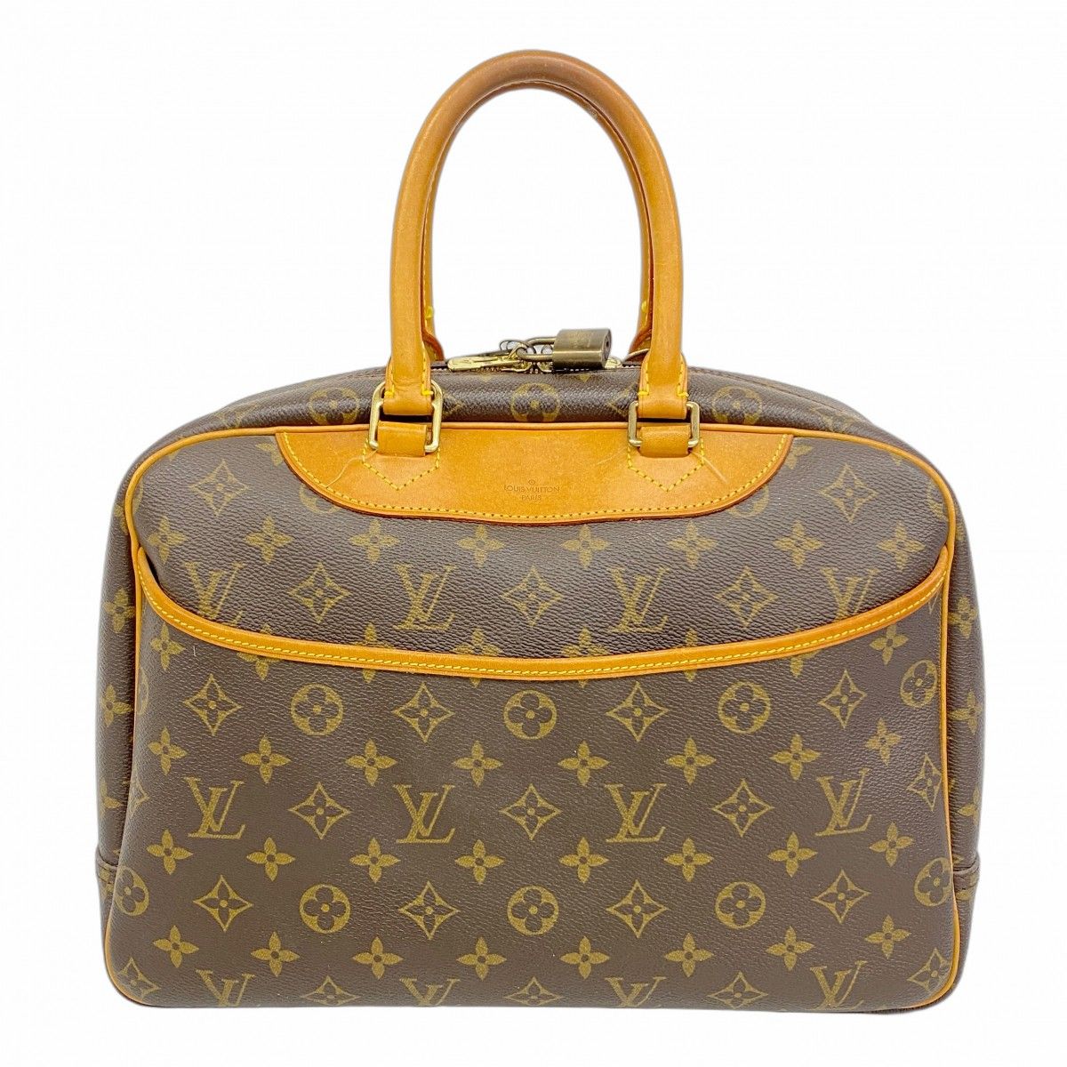 5mb1610 ルイヴィトン ハンドバッグ モノグラム ドーヴィル M47270 ブラウン レディース