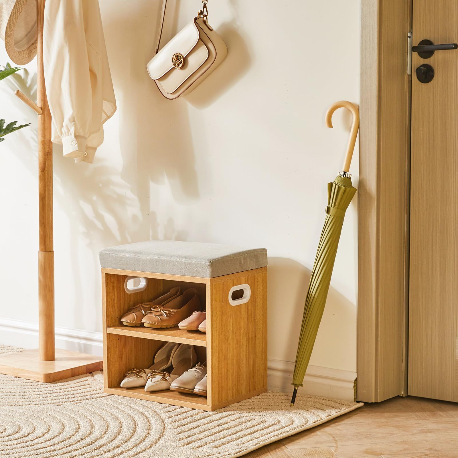 玄関/クローゼット用シューズラック、収納オットマン、シューズ収納