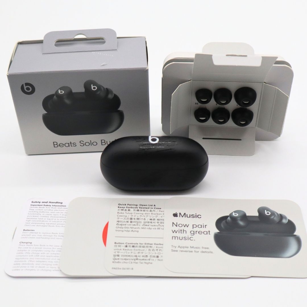 玉津店 中古】Beats Solo Buds 黒 充電ケース付 ワイヤレス