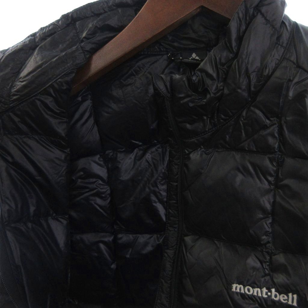 【美品】モンベル ジップアップ スペリオ ダウンベスト ブラック 1101468 美品】モンベル ジップアップ スペリオ ダウンベスト ブラック