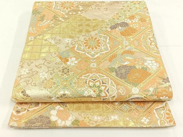 正規 品ファッション - 平和屋着物◎六通柄袋帯 唐織 切嵌吉祥文