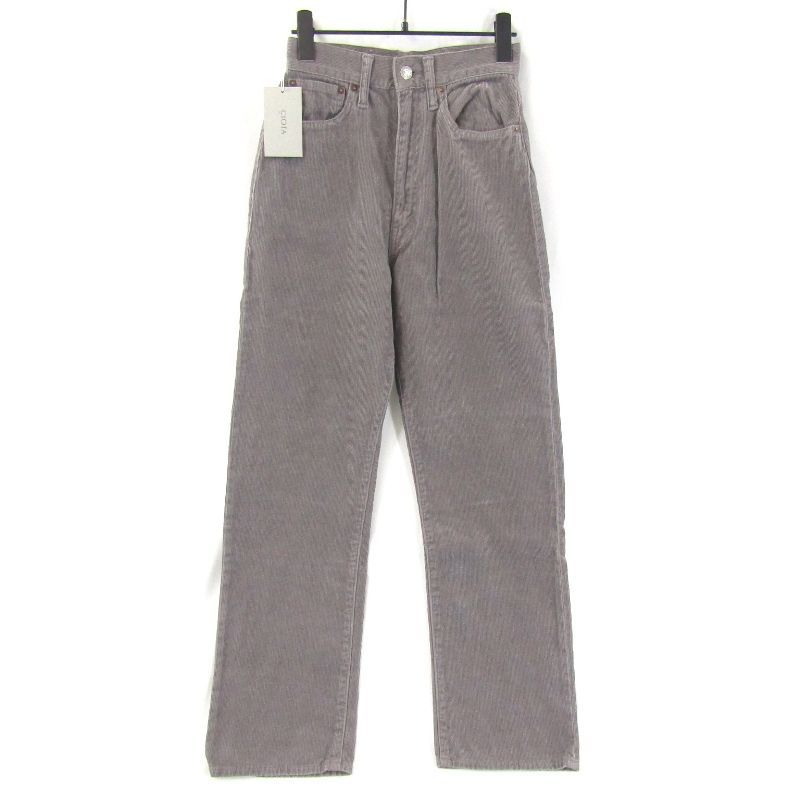 ♥ CIOTA シオタ コーデュロイパンツ 22AW PTLN-5HI-COW-BB レディース ウィメンズ スビンコットン グレー 26 タグ付き 65008919