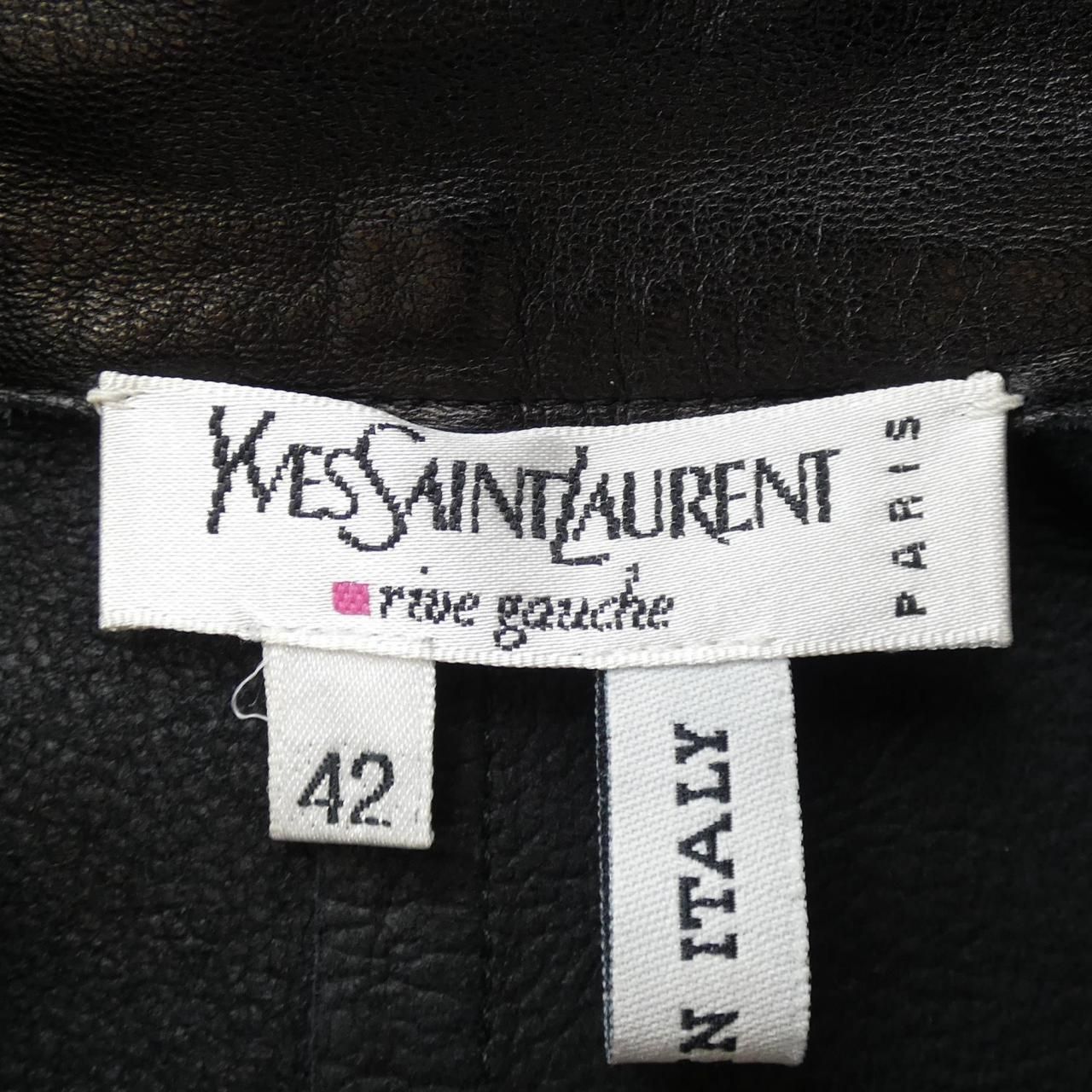 中古美品　イヴサンローランリヴゴーシュ　レディース　ジャケット　36　黒 希少】イヴ・サンローラン リブゴーシュ ヴィンテージ ジャケット 希少