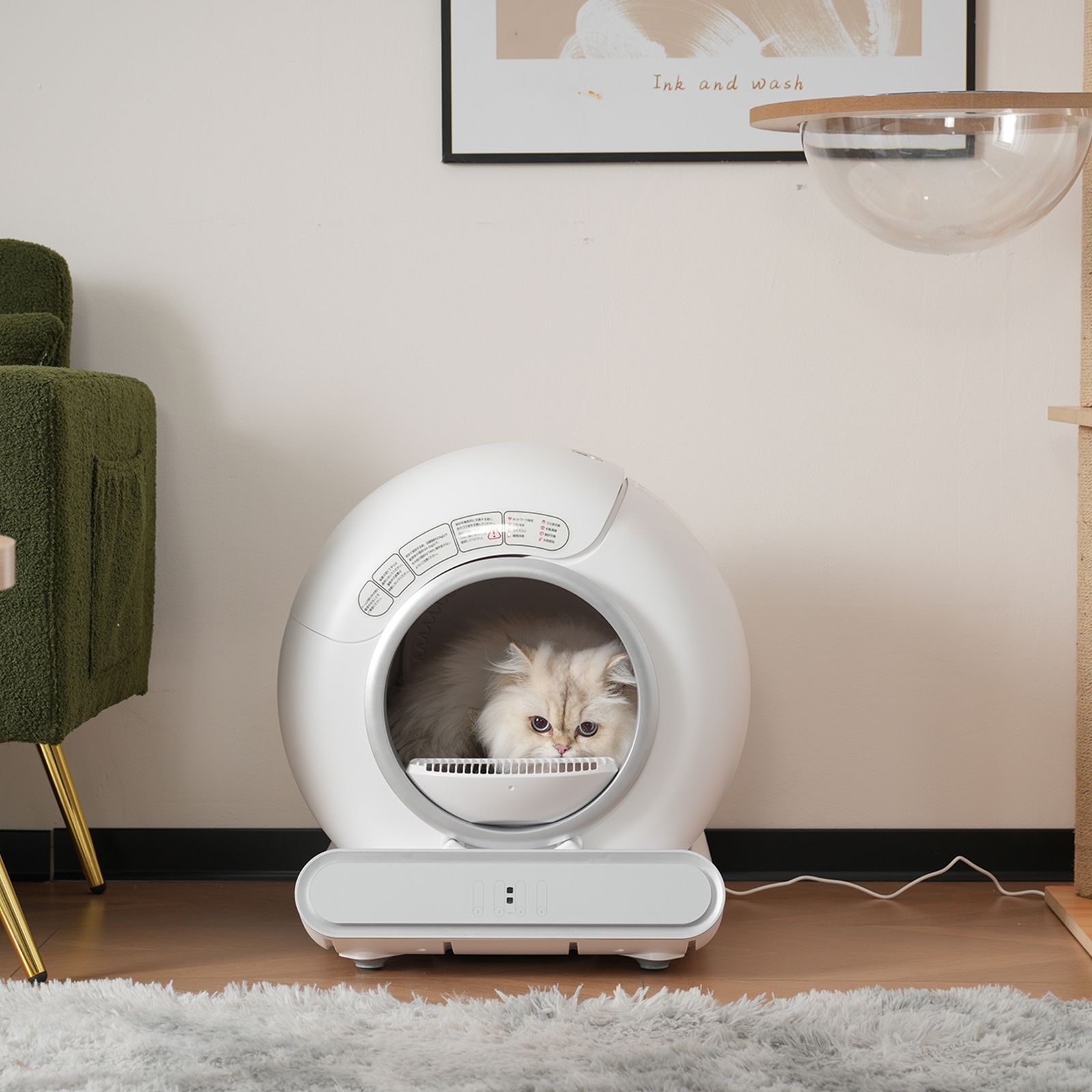 猫用自動トイレ 消臭 静音 自動清掃 飛散防止 多頭飼い対応 大容量 け