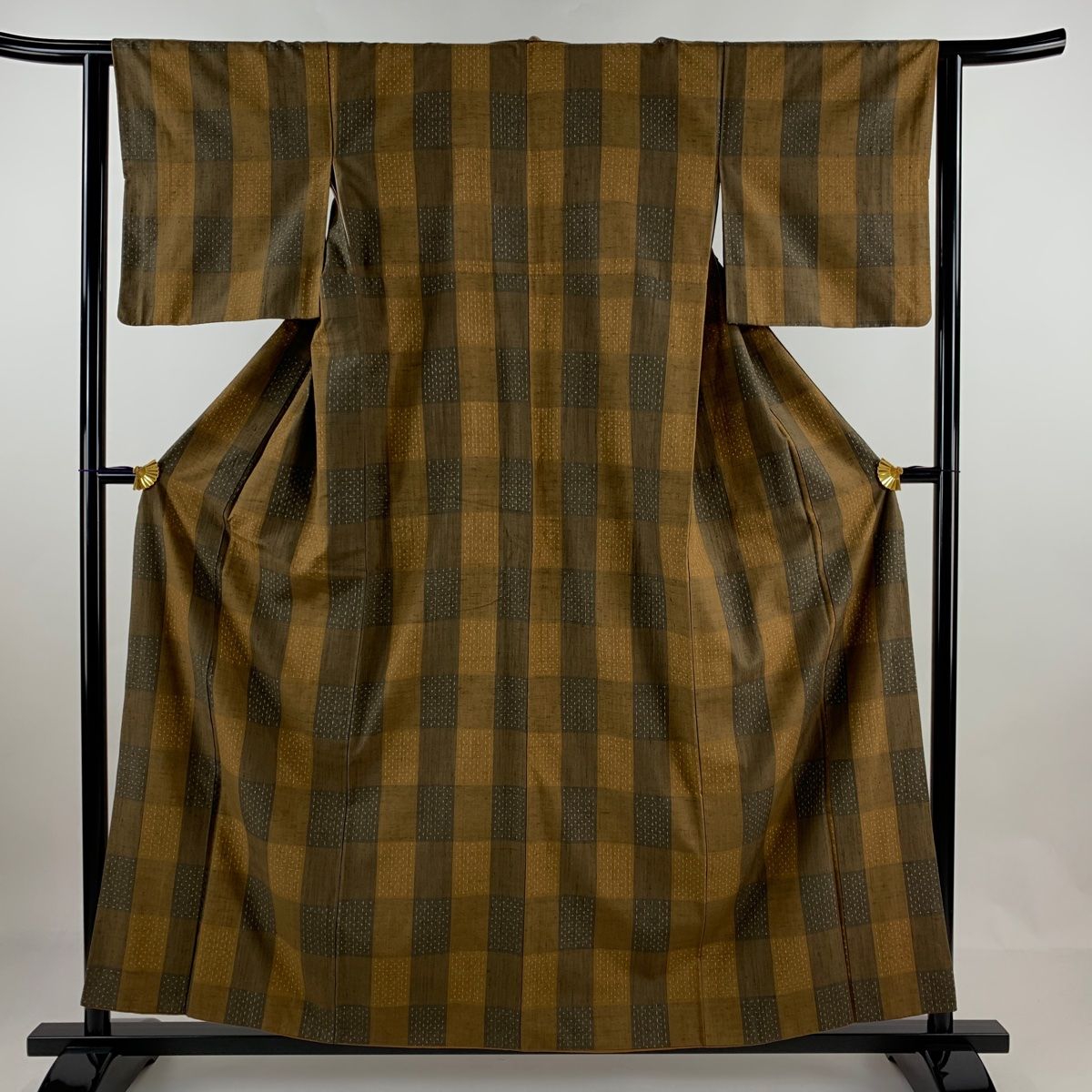 ❣3点半額セール❣#653 しかた 正絹 紬 単衣 未使用品 162 