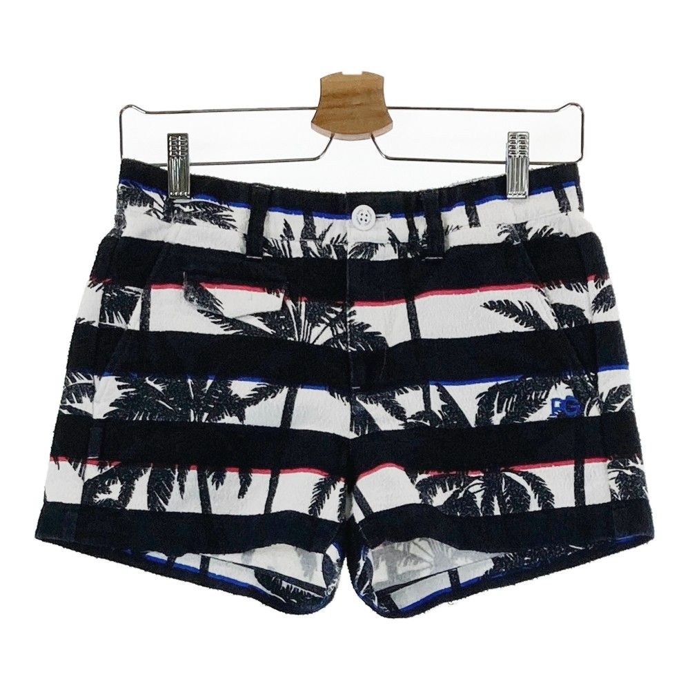 サイズ 0 PEARLY GATES パーリーゲイツ ショートパンツ ボーダー 総柄 ブラック系 240101281421 ゴルフウェア レディース ストスト