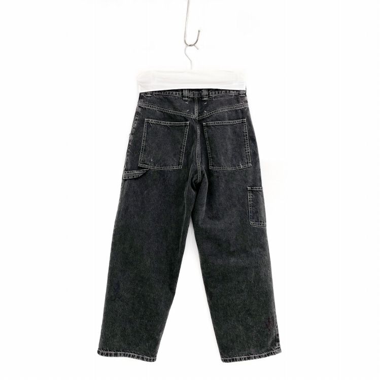 23AW Maison Margiela メゾンマルジェラ BLACK PAINTED JEANS ペイント加工ワイドテーパードデニムパンツ ブラック  26 S51LA0162 - メルカリ