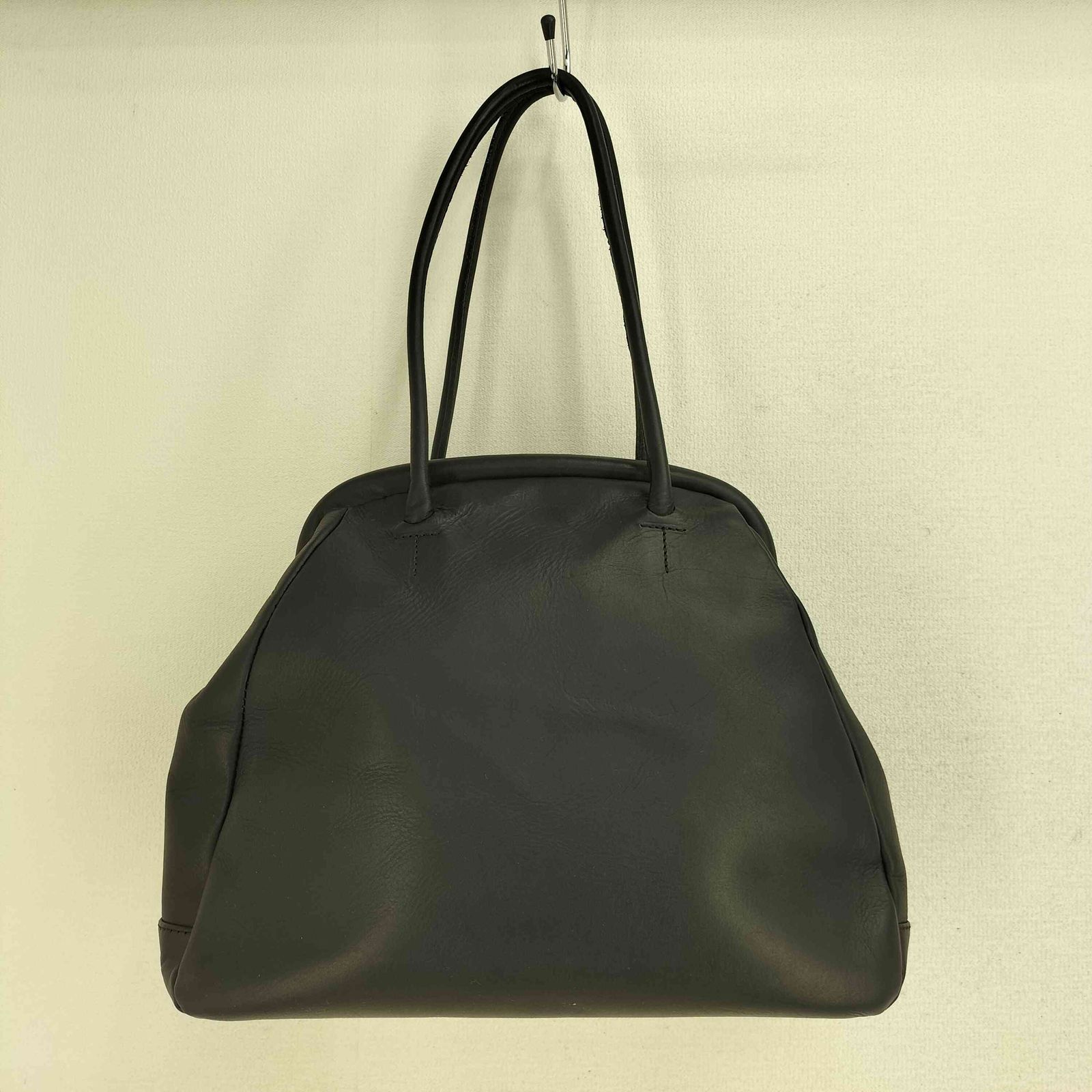 ユーズドフルギ USED古着 sot ELEGANZA レザー がま口 ボストンバッグ  