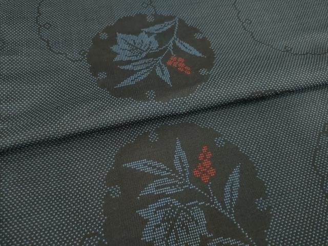 雪輪重ね南天文