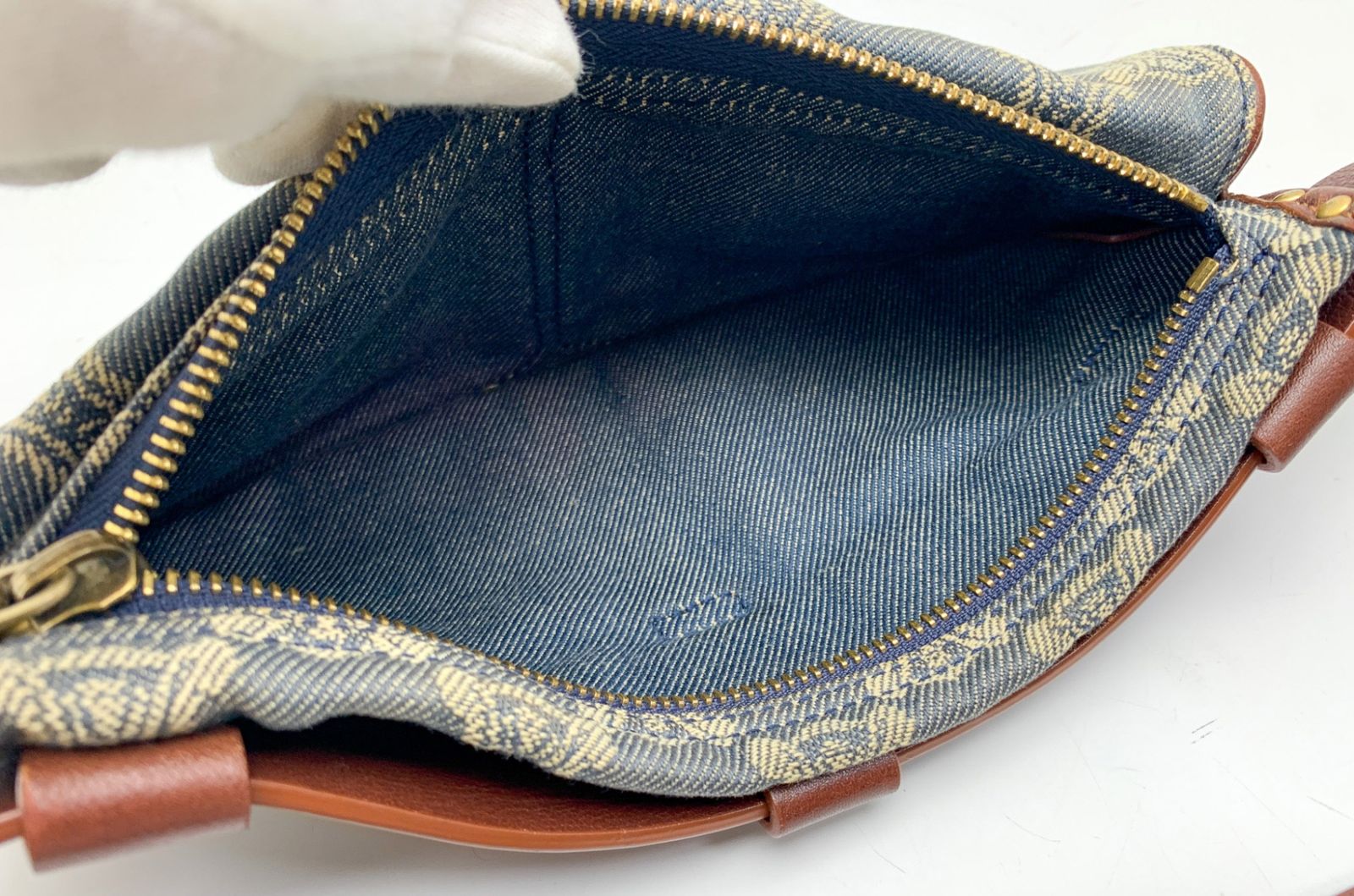 CELINE セリーヌ パリマカダム デニム ウエストポーチ ボディバック