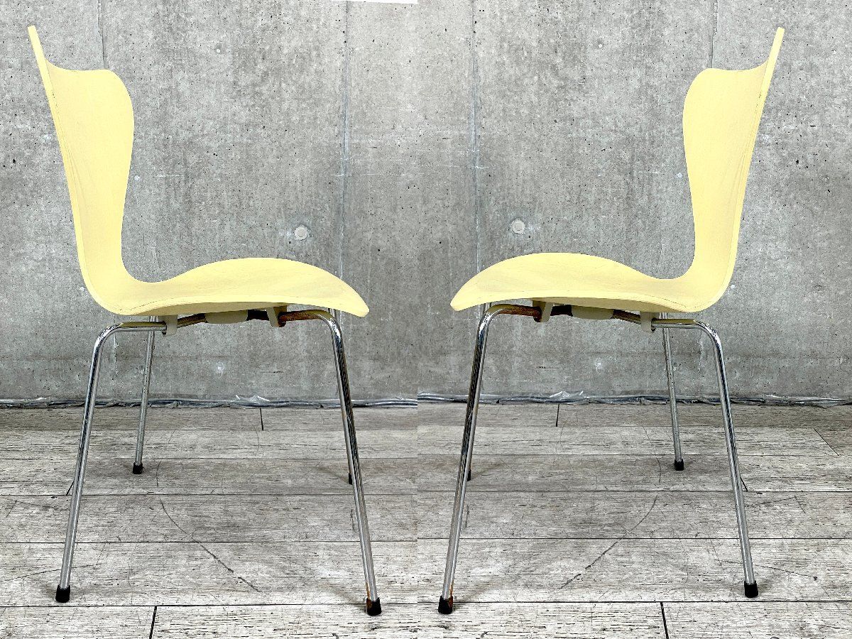 F Fritz Hansen|フリッツハンセン セブンチェア ライトイエロー カラードアッシュ 北欧 ヤコブセン HOMU-JOURNEY_COM