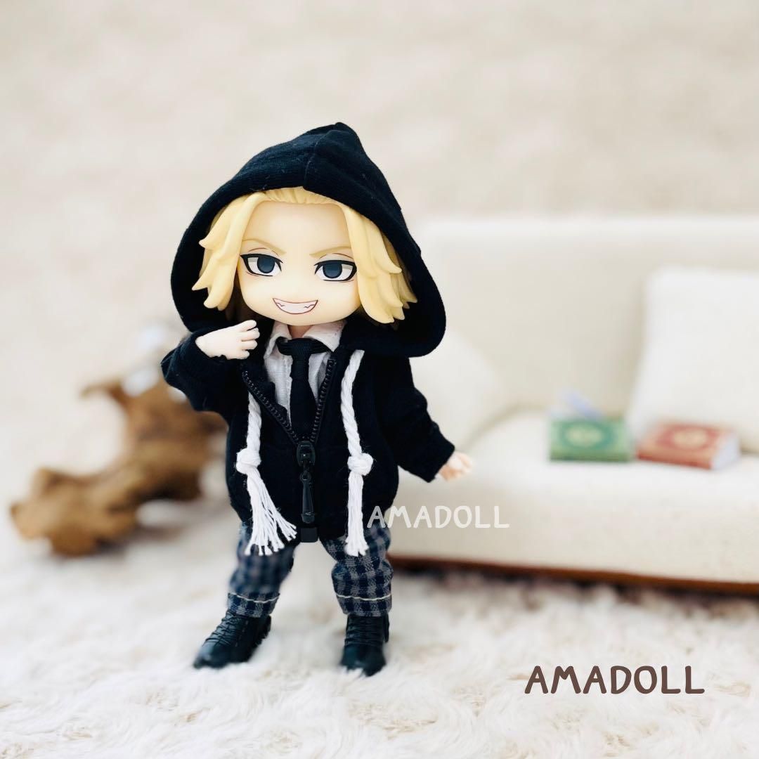 オビツ11 服 男の子 ねんどろいどどーる パーカー 半袖 シャツ セット