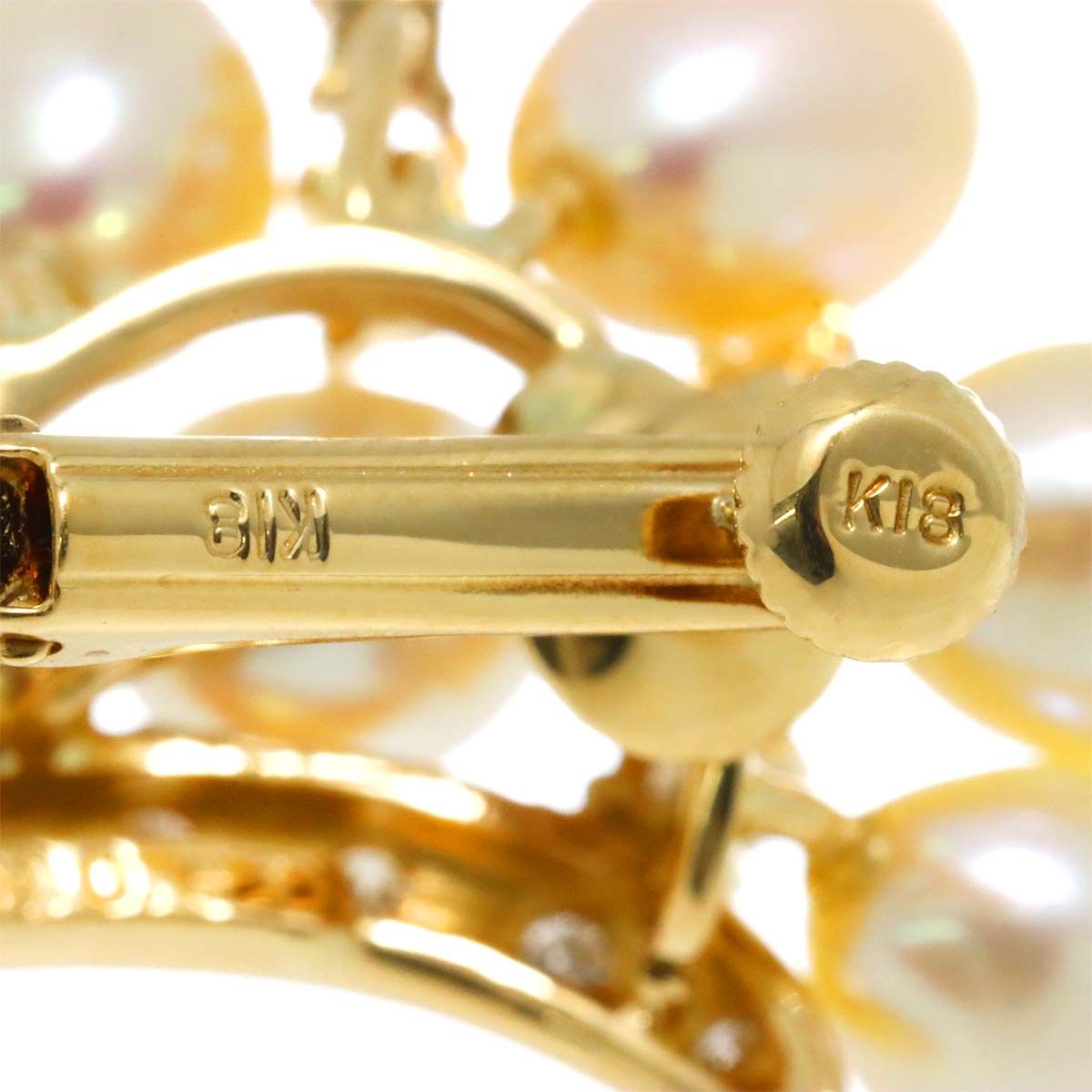 タサキ TASAKI 淡水真珠 ダイヤ 0.51/0.51ct イヤリング K18 YG タサキ TASAKI 淡水真珠 ダイヤ 0.51/0.51ct イヤリング K18 YG