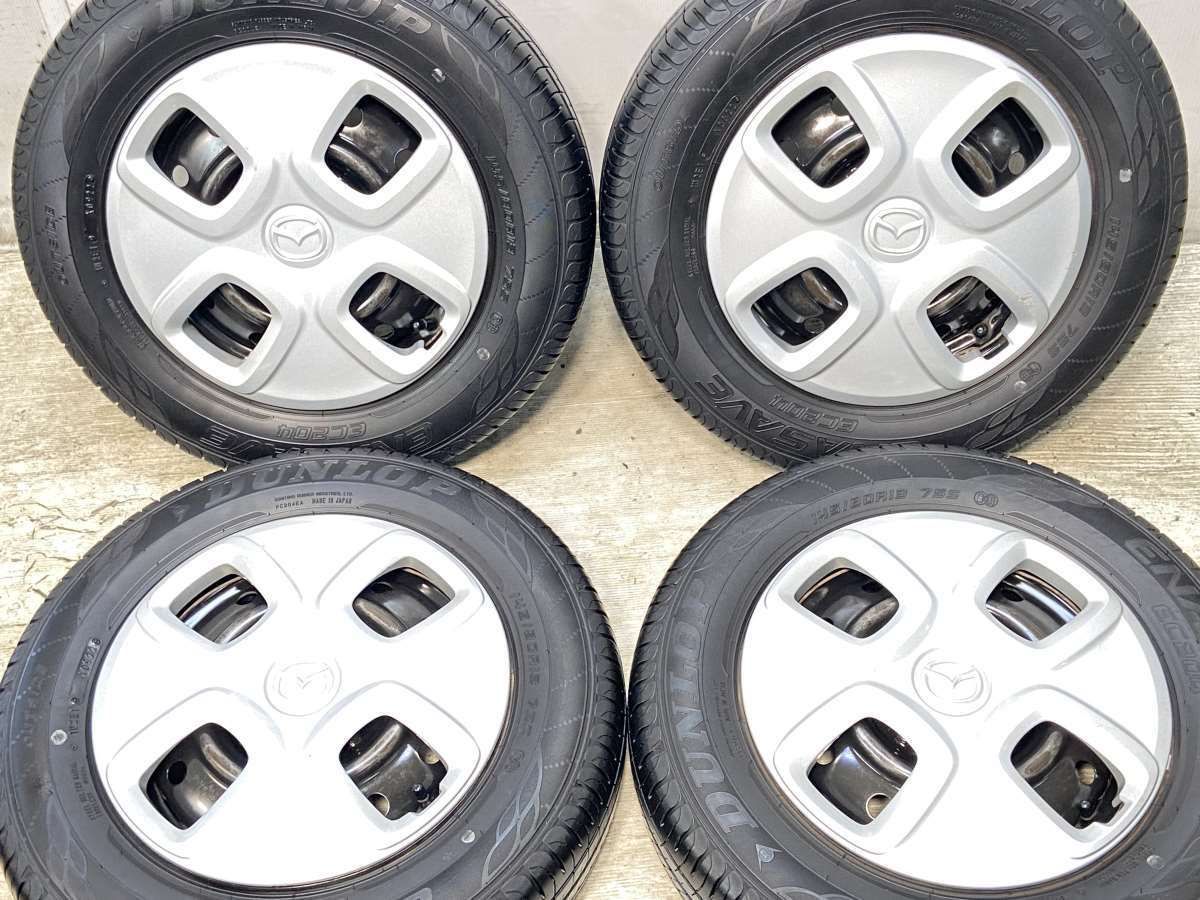 9部山 ホイール付きタイヤ パッソ使用 155/80/13 ダンロップエナセーブ 