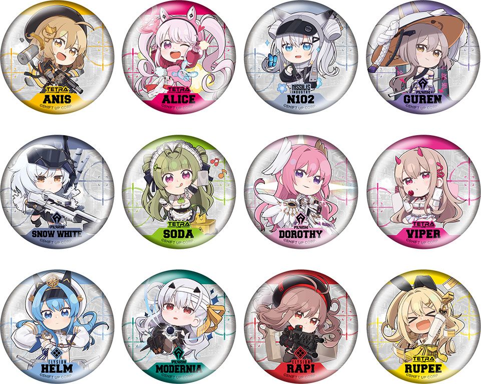 新品・公式】勝利の女神:NIKKE デフォルメ缶バッジ【BOX】 公式グッズ