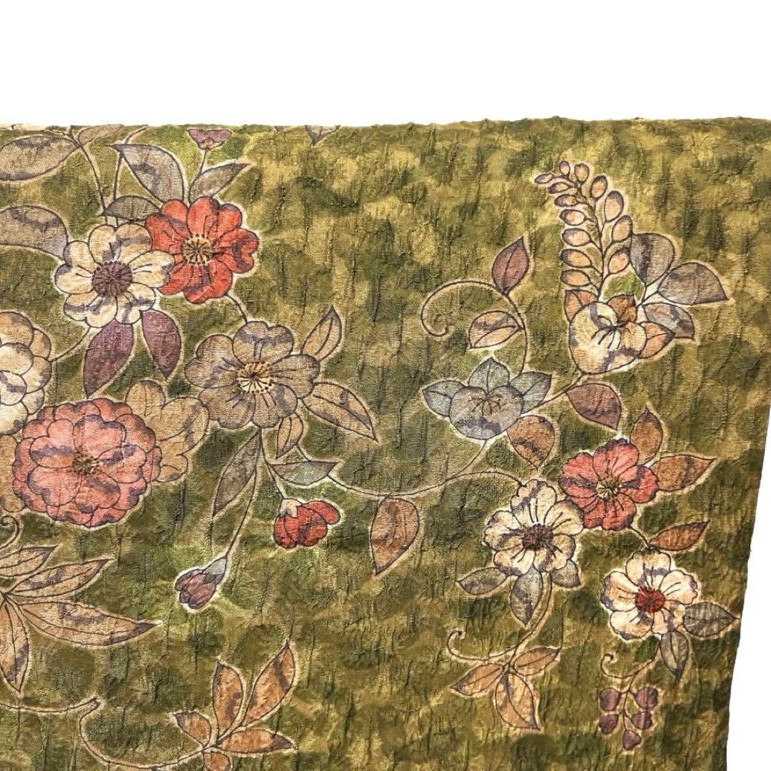 道行コート　辻ヶ花　膨れ織り　橘　椿　藤　くすみカラー　着物　101b d 道行コート 辻ヶ花 膨れ織り 橘 椿 藤 くすみカラー 着物 101b d