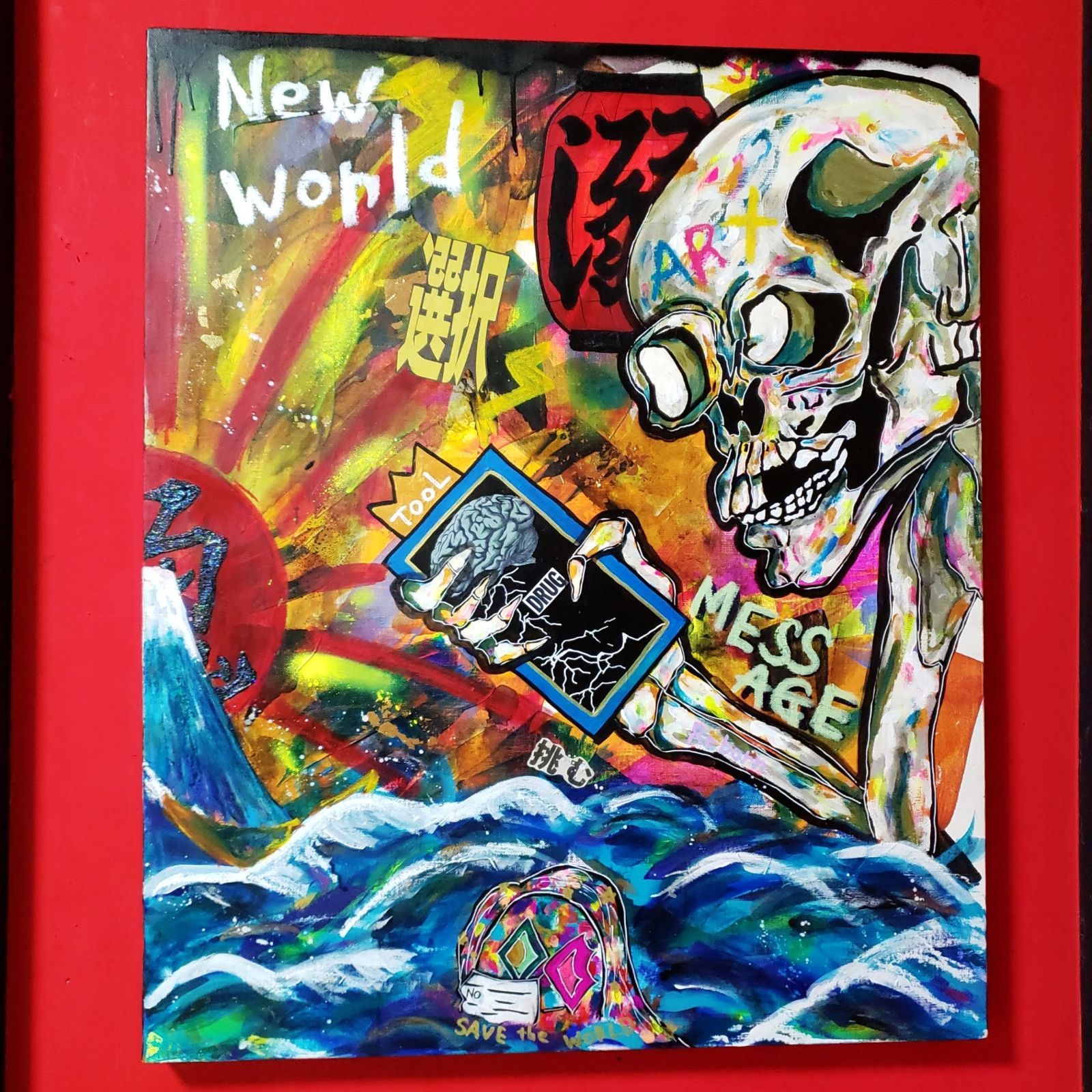 人気の製品 Raise of the World 現代アート 絵画 tagosfood.com