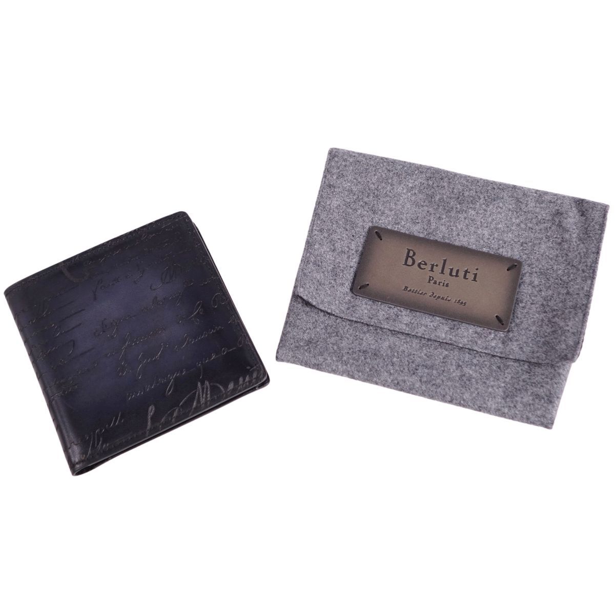 未使用 ベルルッティ Berluti ウォレット コンパクトウォレット 折りたた