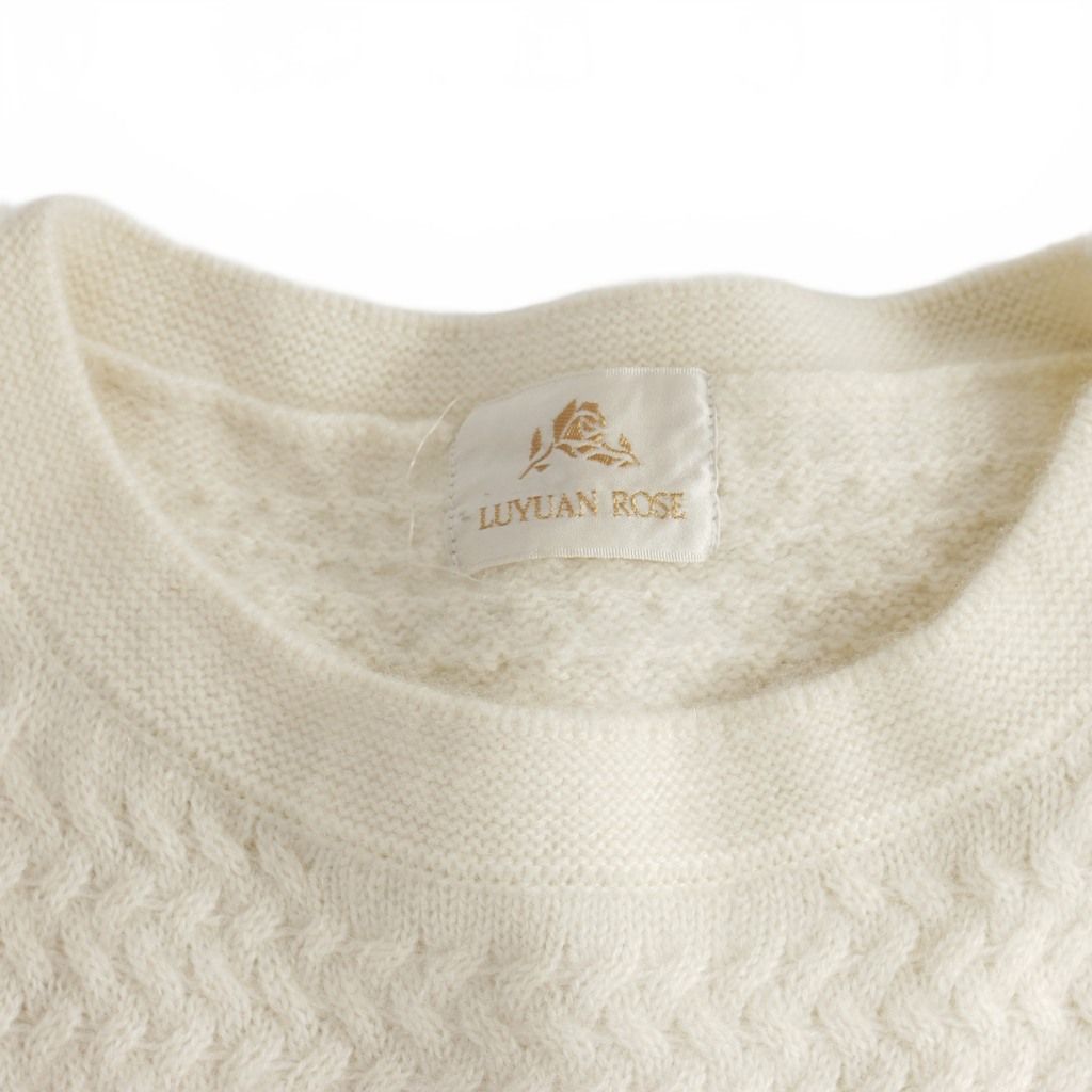 ルーエンローズ LUYUAN ROSE カシミヤニット セーター チュニック 長袖