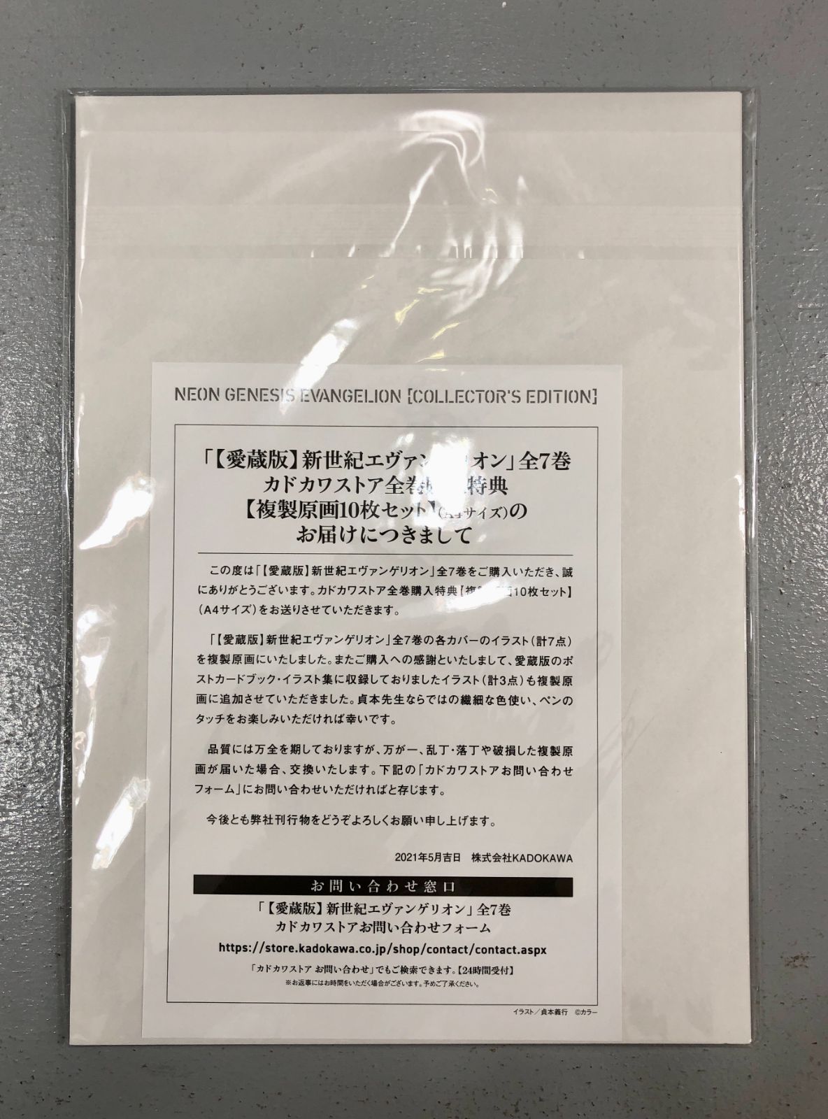 小牧店】未開封 愛蔵版新世紀エヴァンゲリオン全巻購入特典 複製