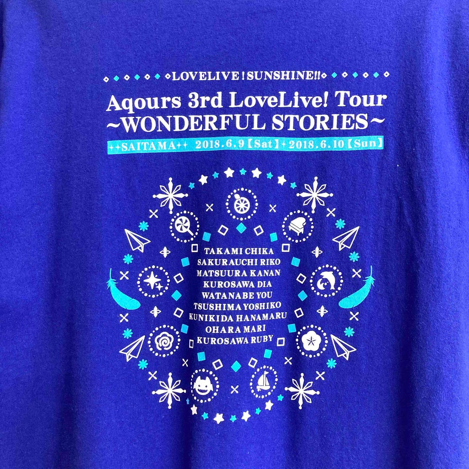 Aqours Tシャツ キングブレード ペンライト ラブライブサンシャイン ラブライブ！サンシャイン！！ Aqours 3rd LIVE Tシャツ - メルカリ