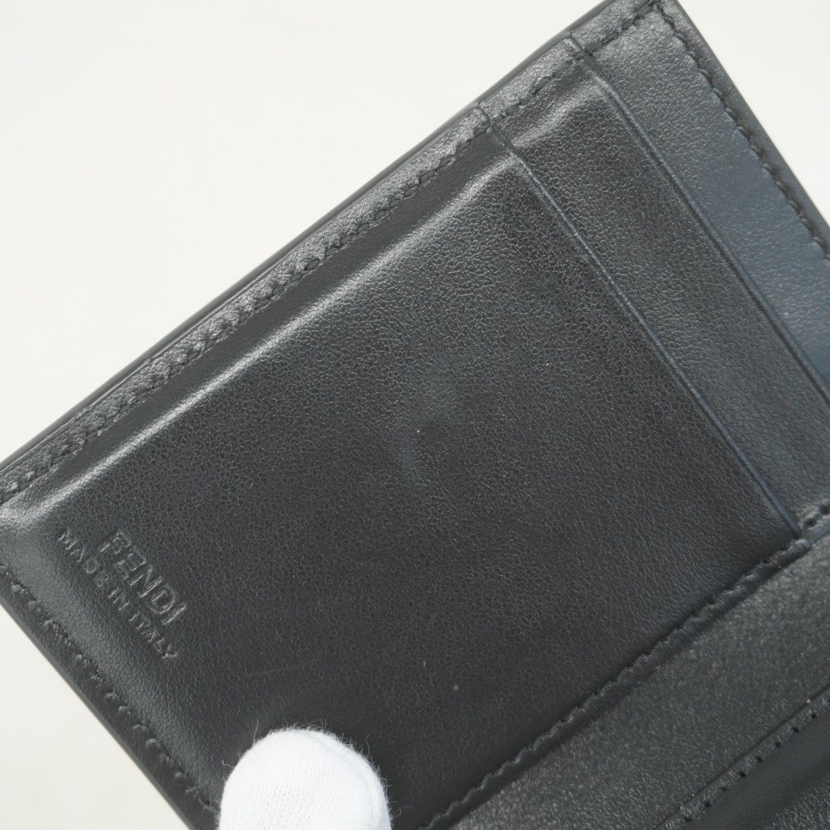 ☆SALE【5ge5764-h】フェンディ 三つ折り財布 FFダイヤモンド レザー  