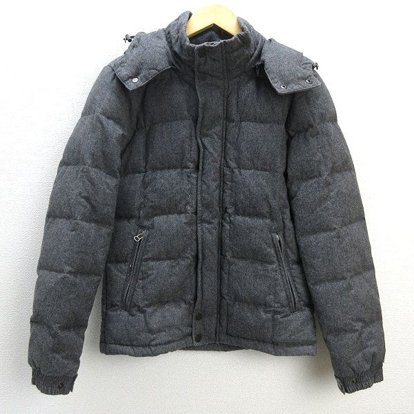 Q■ユナイテッドアローズ/UNITED ARROWS GLRウールダウンジャケット■灰【メンズM】MENS/102【中古】