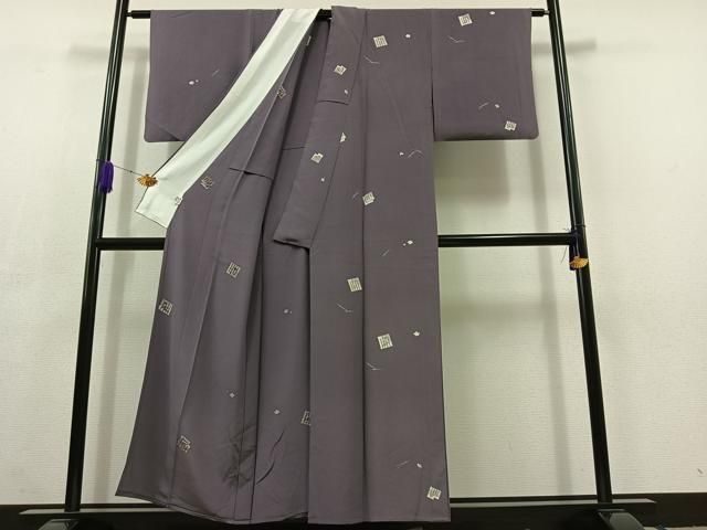 平和屋着物▽上質な小紋 単衣 吹き寄せ文 正絹 逸品 AABC3185jh - メルカリ