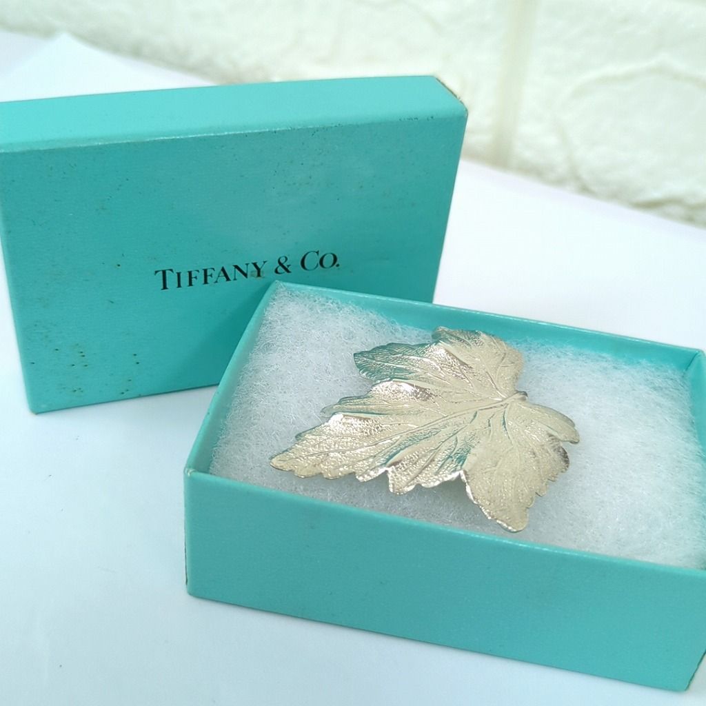 ティファニー　リーフ　ブローチ Tiffany リーフブローチ希少