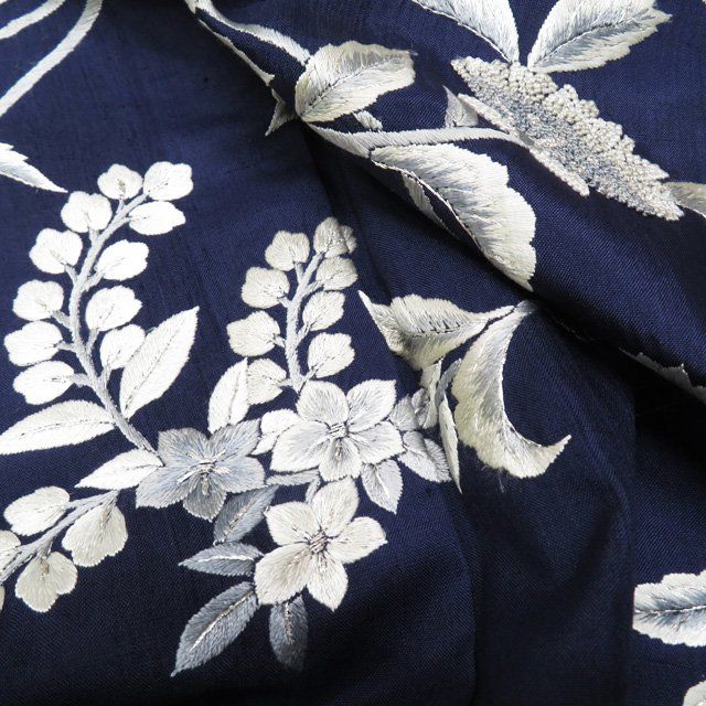 平和屋着物○本加賀友禅作家 金丸充夫 訪問着 草花文 暈し染め ロング