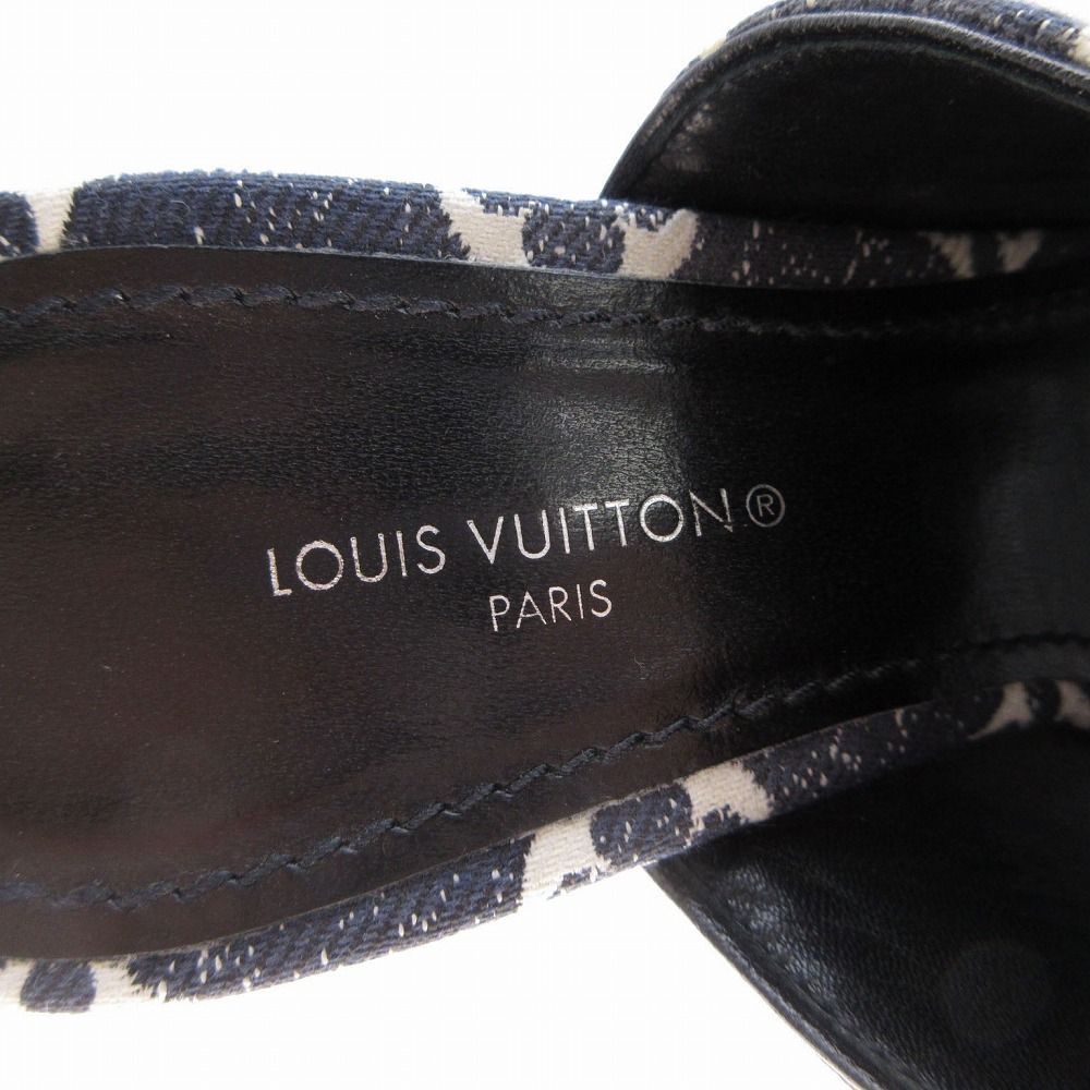 【訳アリ】ルイヴィトン シルエットライン ミュール サンダル デニム ブルー 楽天市場】質屋 LV ルイヴィトン シルエットライン ミュール